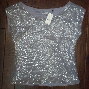 NWT EXPRESS Sequin Top